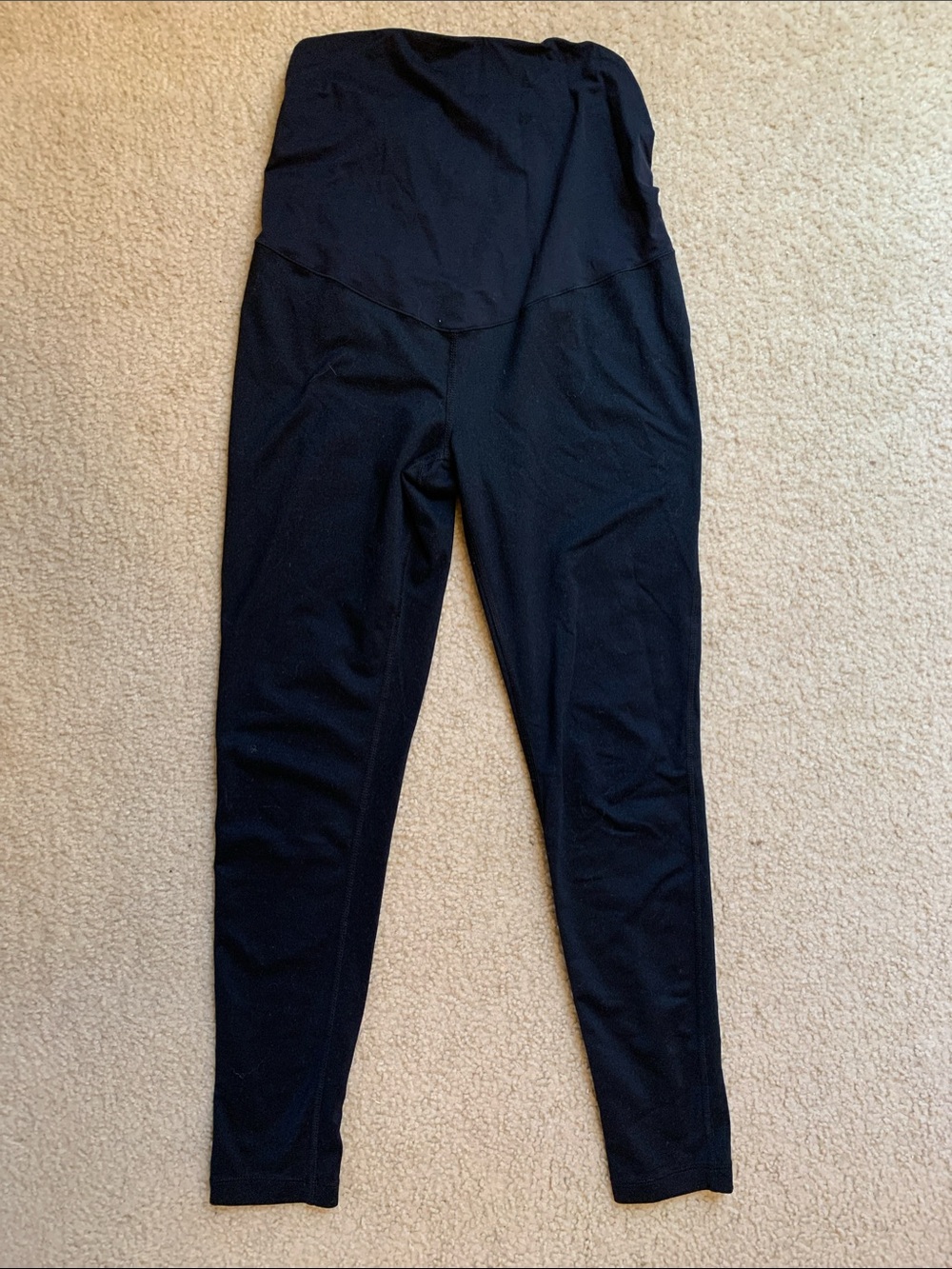 Maternity Leggings Black Pregnancy Pull On Pants Stretch Zella Size Small